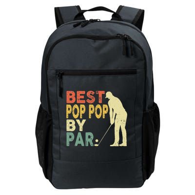 Retro Vintage Best Pop Pop By Par Golf Fathers Day For Daily Commute Backpack