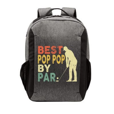 Retro Vintage Best Pop Pop By Par Golf Fathers Day For Vector Backpack