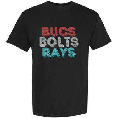 Retro Vintage Bucs Bolts Rays Garment-Dyed Heavyweight T-Shirt