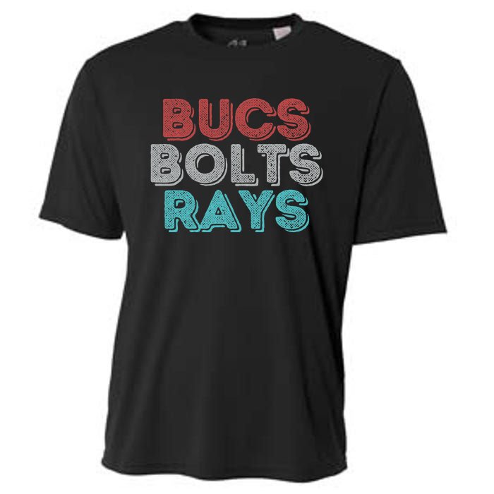 Retro Vintage Bucs Bolts Rays Cooling Performance Crew T-Shirt