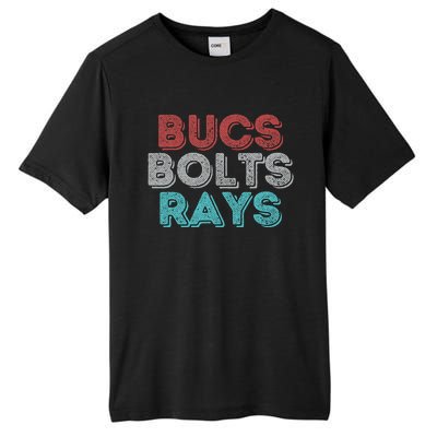 Retro Vintage Bucs Bolts Rays Tall Fusion ChromaSoft Performance T-Shirt