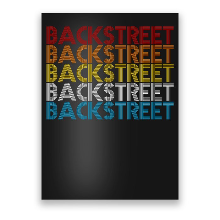 Retro Vintage Backstreet Poster