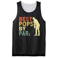 Retro Vintage Best Pops By Par Golf Father's Day For Grandpa Mesh Reversible Basketball Jersey Tank