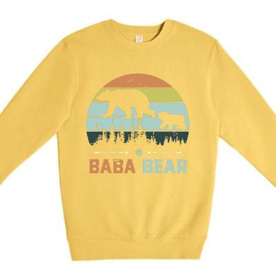 Retro Vintage Baba Bear Premium Crewneck Sweatshirt