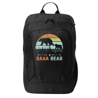 Retro Vintage Baba Bear City Backpack