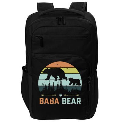 Retro Vintage Baba Bear Impact Tech Backpack