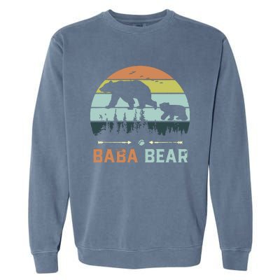 Retro Vintage Baba Bear Garment-Dyed Sweatshirt