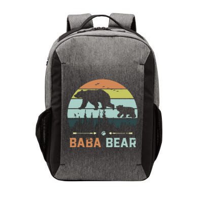 Retro Vintage Baba Bear Vector Backpack