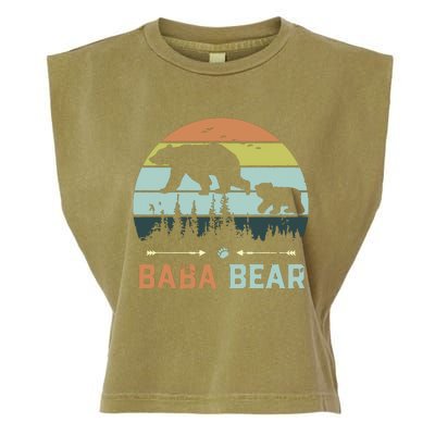 Retro Vintage Baba Bear Garment-Dyed Women's Muscle Tee