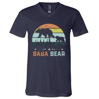 Retro Vintage Baba Bear V-Neck T-Shirt