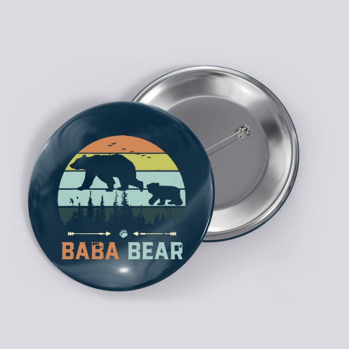 Retro Vintage Baba Bear Button