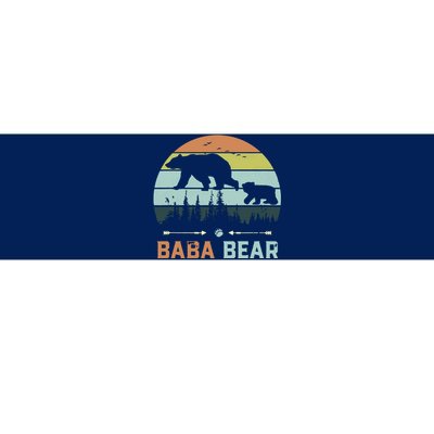 Retro Vintage Baba Bear Bumper Sticker