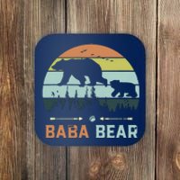 Retro Vintage Baba Bear Coaster