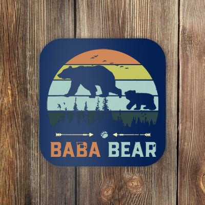 Retro Vintage Baba Bear Coaster