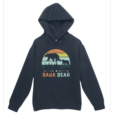 Retro Vintage Baba Bear Urban Pullover Hoodie