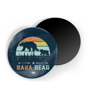 Retro Vintage Baba Bear Magnet