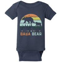 Retro Vintage Baba Bear Baby Bodysuit