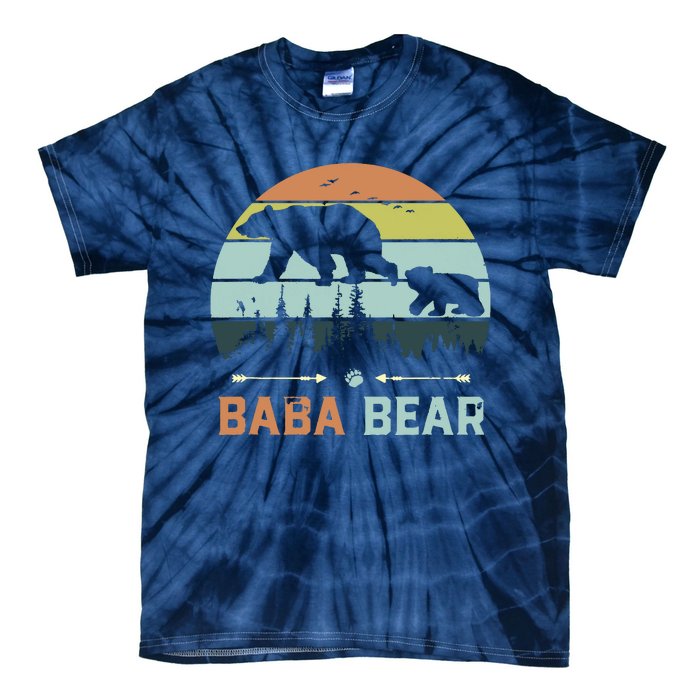 Retro Vintage Baba Bear Tie-Dye T-Shirt