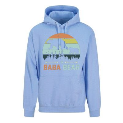 Retro Vintage Baba Bear Unisex Surf Hoodie