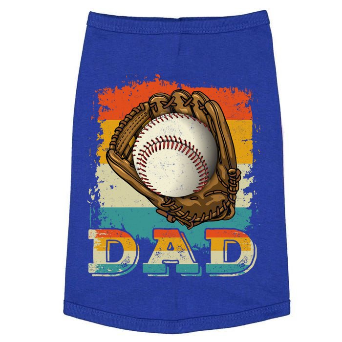 Retro Vintage Baseball Dad Family Matching Fathers Day Meaningful Gift Doggie Tank