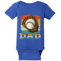 Retro Vintage Baseball Dad Family Matching Fathers Day Meaningful Gift Baby Bodysuit