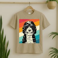 Retro Vintage Bernedoodle With Sunglasses Dog Lovers T-Shirt