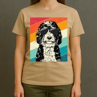 Retro Vintage Bernedoodle With Sunglasses Dog Lovers T-Shirt