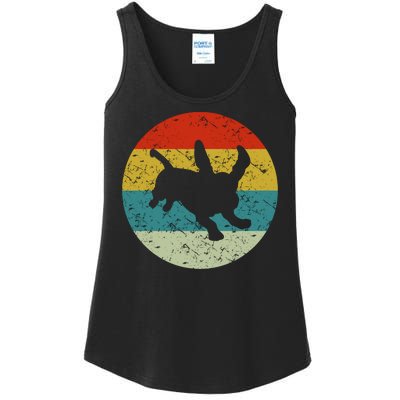 Retro Vintage Basset Hound Ladies Essential Tank