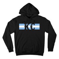 Retro Vintage Blue Stripes Kc Kansas City Hoodie