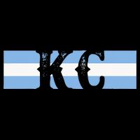 Retro Vintage Blue Stripes Kc Kansas City Button
