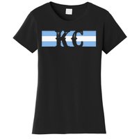 Retro Vintage Blue Stripes Kc Kansas City Women's T-Shirt