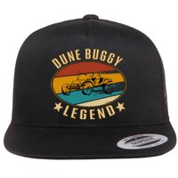 Retro Vintage Beach Car Dune Buggy Legend Flat Bill Trucker Hat