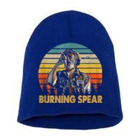 Retro Vintage Burning Art Spear Music Jamaican Singers Short Acrylic Beanie