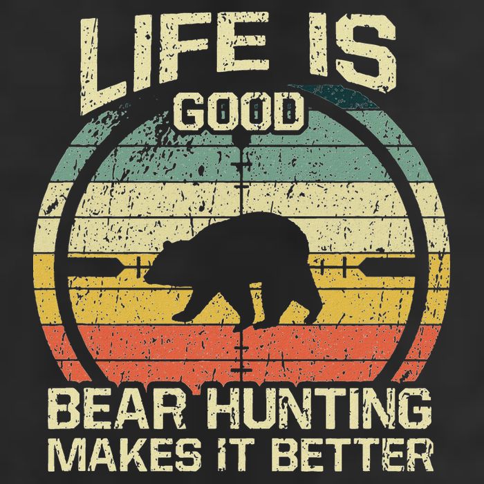 Retro Vintage Bear Hunter Bear Hunting Makes It Better Trucker Hat