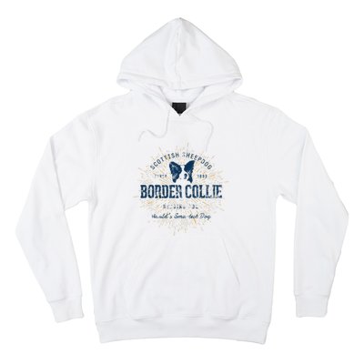 Retro Vintage Border Collie Hoodie