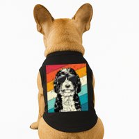 Retro Vintage Bernedoodle With Sunglasses Dog Lovers Doggie Tank
