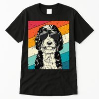 Retro Vintage Bernedoodle With Sunglasses Dog Lovers Tall T-Shirt