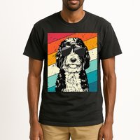 Retro Vintage Bernedoodle With Sunglasses Dog Lovers Tall T-Shirt
