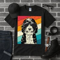 Retro Vintage Bernedoodle With Sunglasses Dog Lovers Tall T-Shirt
