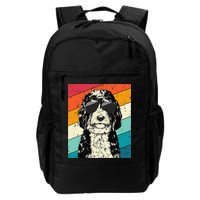 Retro Vintage Bernedoodle With Sunglasses Dog Lovers Backpack