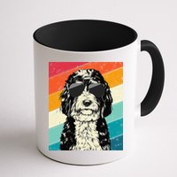 Retro Vintage Bernedoodle With Sunglasses Dog Lovers Mug