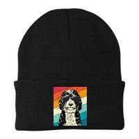Retro Vintage Bernedoodle With Sunglasses Dog Lovers Beanie