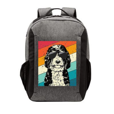 Retro Vintage Bernedoodle With Sunglasses Dog Lovers Vector Backpack