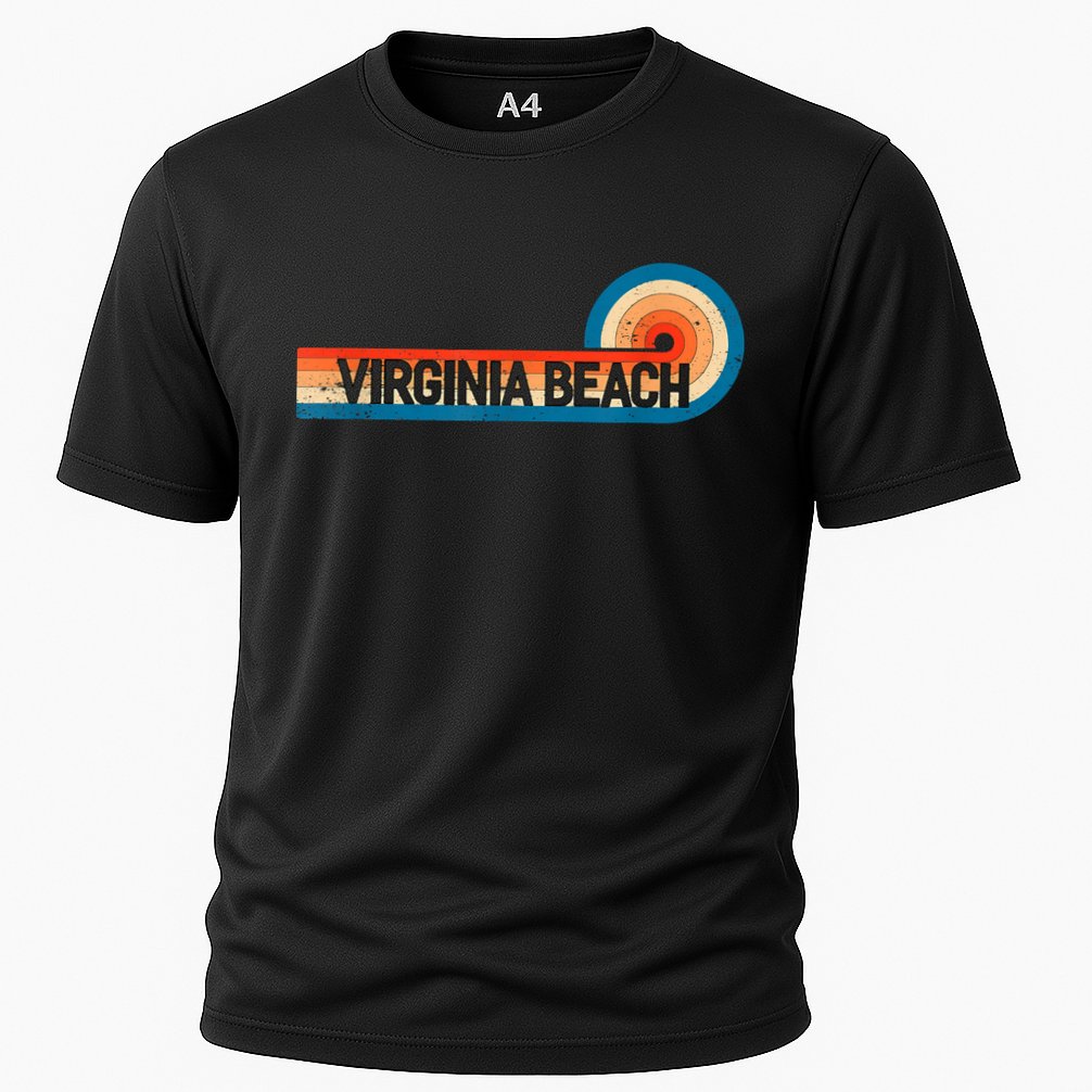 Retro VIRGINIA BEACH Vintage City VIRGINIA BEACH Cooling Performance Crew T-Shirt
