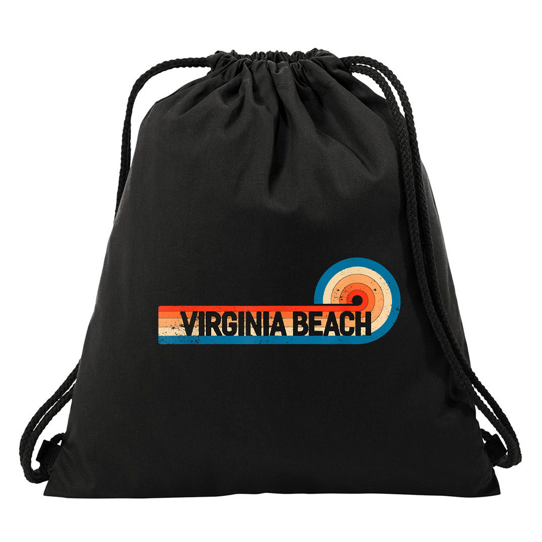 Retro VIRGINIA BEACH Vintage City VIRGINIA BEACH Drawstring Bag