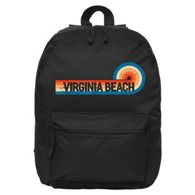 Retro VIRGINIA BEACH Vintage City VIRGINIA BEACH 16 in Basic Backpack