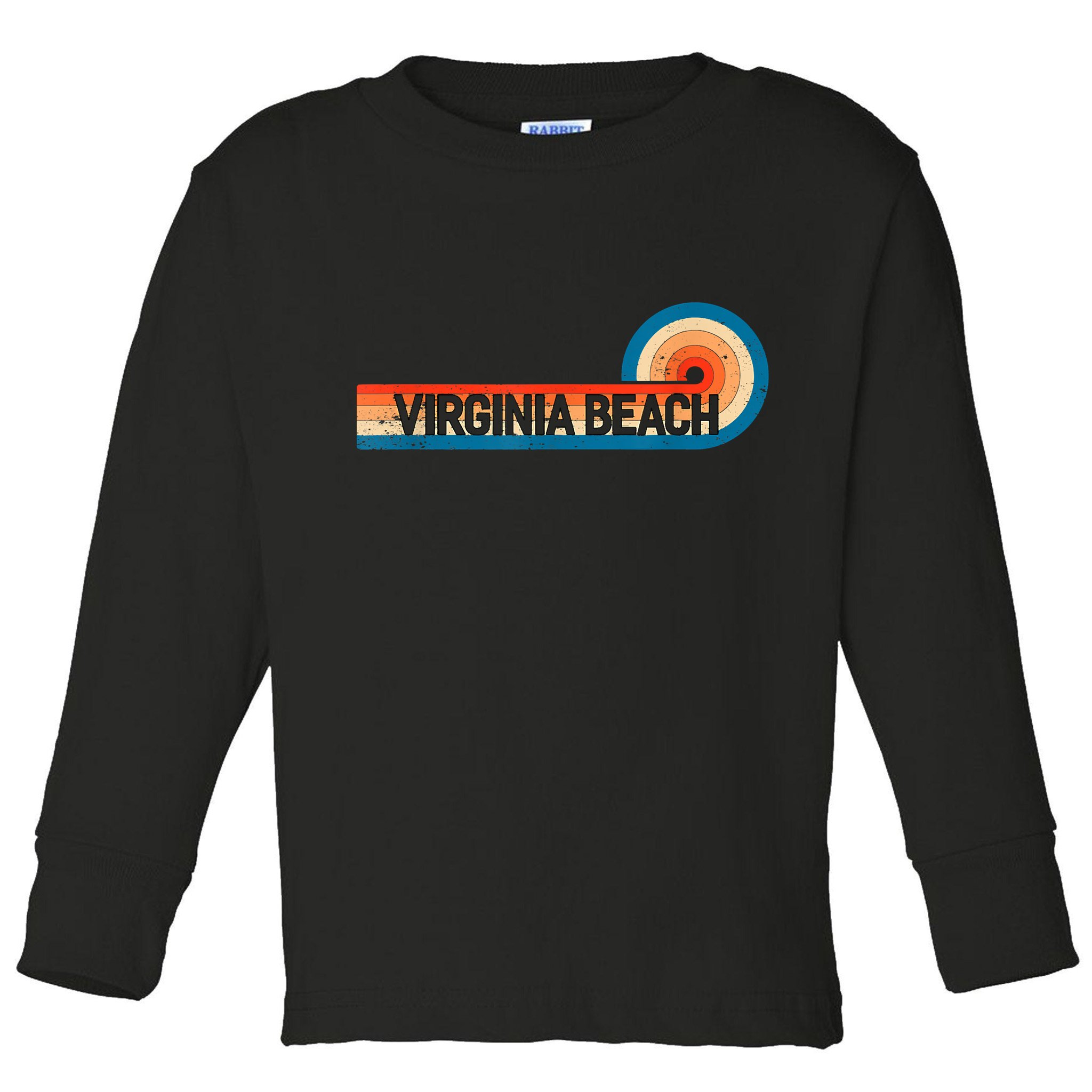Retro VIRGINIA BEACH Vintage City VIRGINIA BEACH Toddler Long Sleeve Shirt