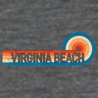 Retro VIRGINIA BEACH Vintage City VIRGINIA BEACH Button