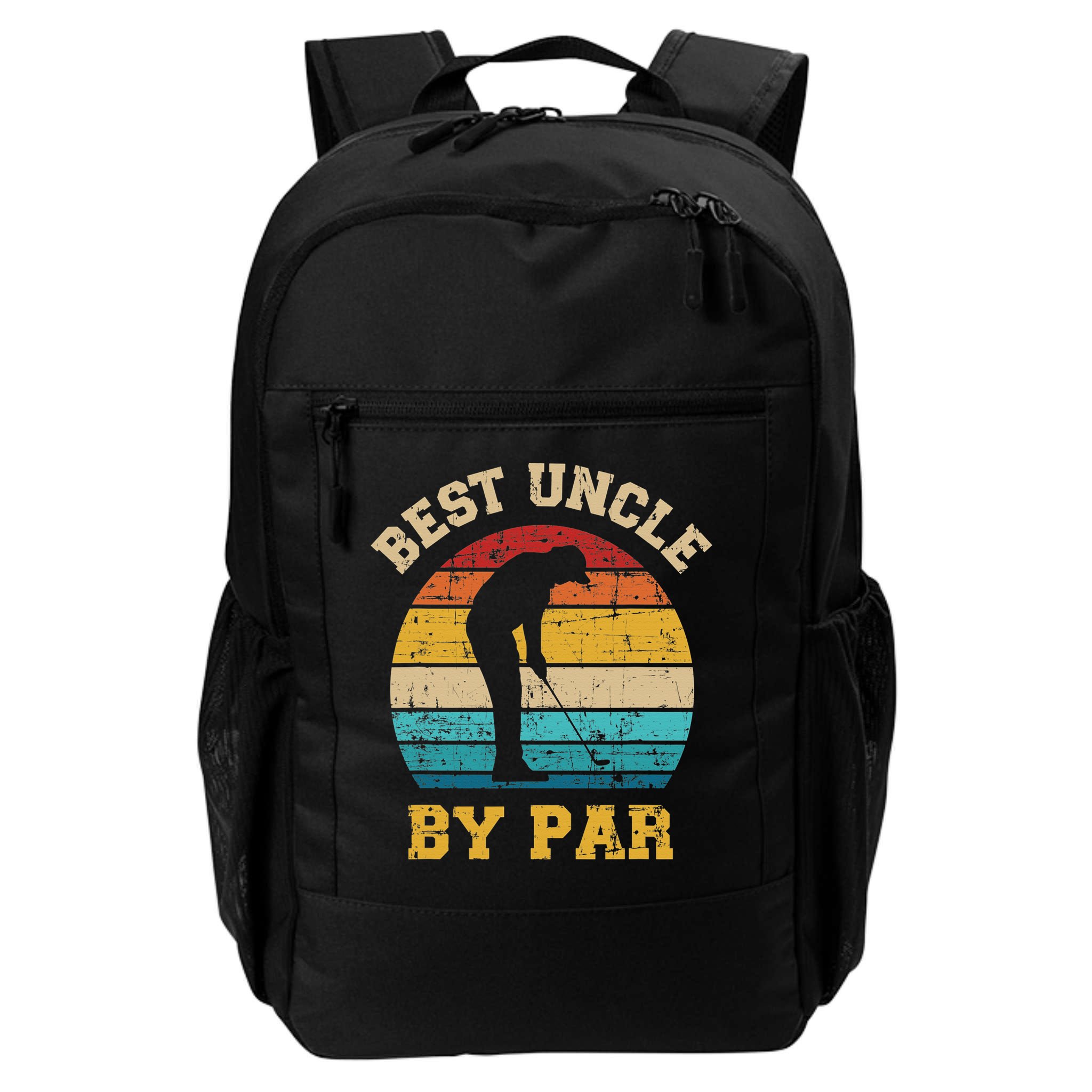 Retro Vintage Best uncle By Par Golf Father's Day Backpack