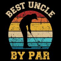 Retro Vintage Best uncle By Par Golf Father's Day Button